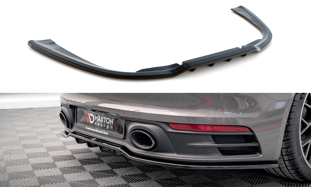 Street+ Mittlerer Diffusor RACE passend für Porsche 911 Carrera 4S 992 schwarz Hochglanz – Ansicht 2