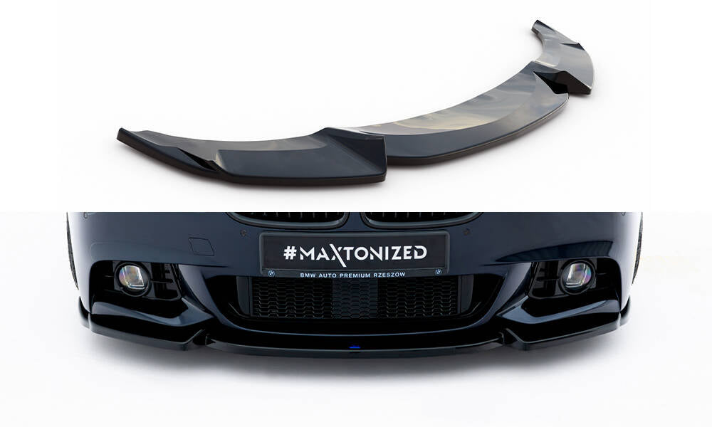 Street+ Spoilerlippe Front Ansatz V.3 passend für BMW 5er F10/F11 M-Paket schwarz Hochglanz – Ansicht 2