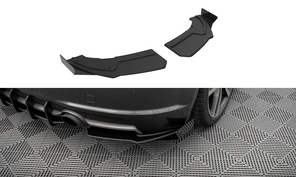 Street Pro Heck Ansatz Flaps Diffusor + Flaps passend für Audi TT S-Line 8S schwarz Hochglanz – Ansicht 2