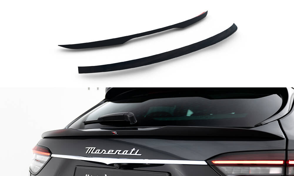 Niedriger Heckspoiler Lippe Maserati Levante GT Mk1 Facelift schwarz Hochglanz – Ansicht 2