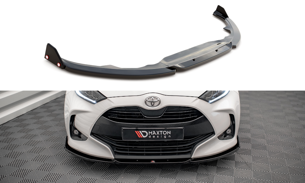 Street+ Spoilerlippe Front Ansatz V.1 + Flaps passend für Toyota Yaris Mk4 – Ansicht 2