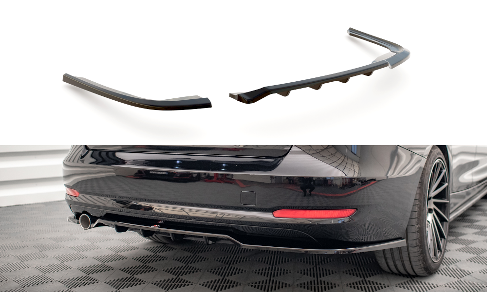 Street+ Mittlerer Diffusor RACE passend für BMW 3er GT F34 schwarz Hochglanz – Ansicht 2