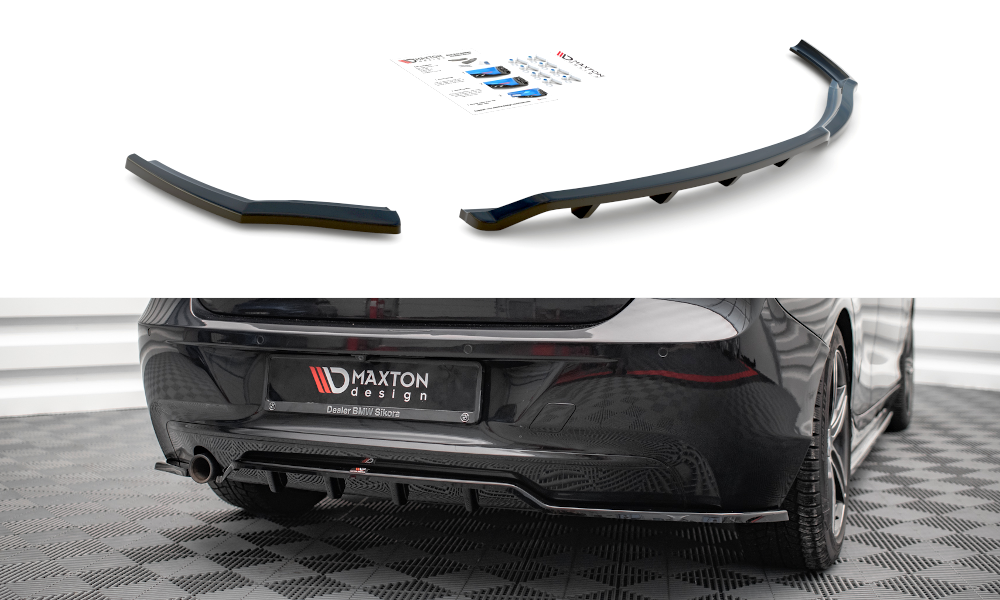 Street+ Mittlerer Diffusor RACE passend für BMW 1er F20 schwarz Hochglanz – Ansicht 2