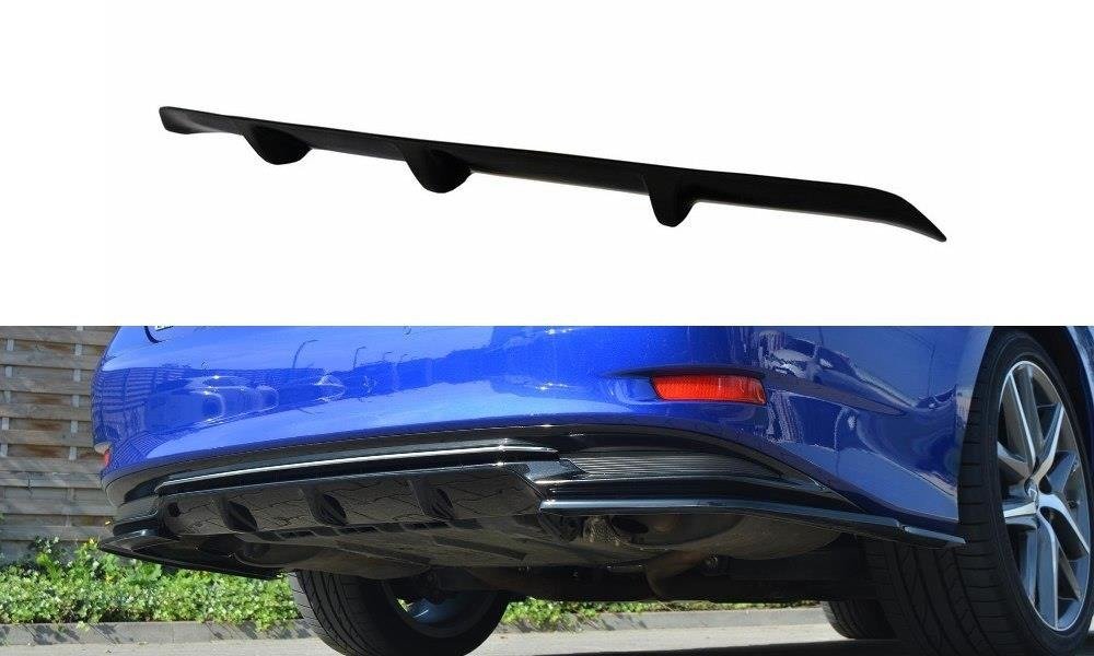 Diffusor Heck Ansatz passend für Lexus GS Mk4 Facelift H schwarz Hochglanz – Ansicht 2