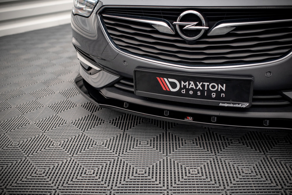 Street+ Spoilerlippe Front Ansatz V.2 passend für Opel Insignia Mk2 schwarz Hochglanz – Ansicht 3