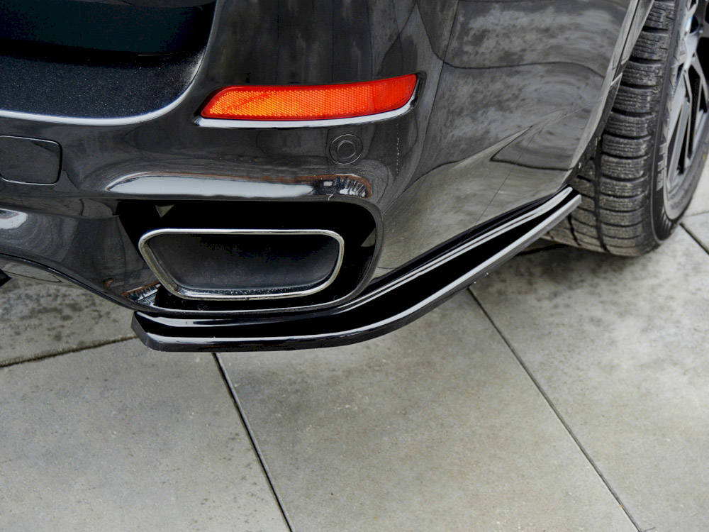 Heck Ansatz Flaps Diffusor passend für BMW X5 F15 M Paket schwarz Hochglanz – Ansicht 1