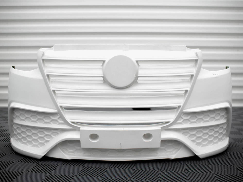 Front Stoßstange + Splitter Mercedes-Benz Sprinter Mk3 schwarz Hochglanz – Ansicht 7