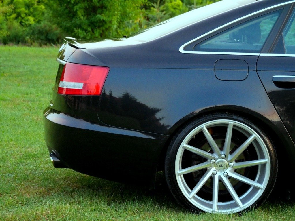 Heckspoiler Lippe Audi A6 S-line C6 Limousine schwarz Hochglanz – Ansicht 3
