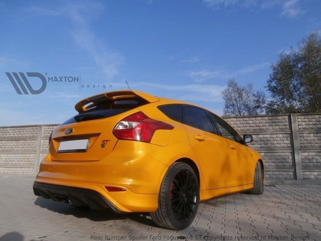 Diffusor Heck Ansatz passend für Ford Focus ST Mk3 (RS Look) schwarz Hochglanz – Ansicht 5