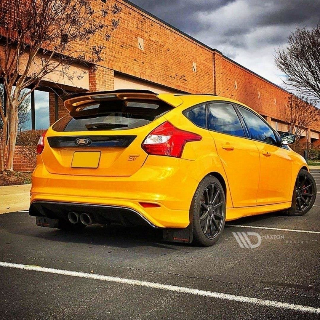 Diffusor Heck Ansatz passend für Ford Focus ST Mk3 (RS Look) schwarz Hochglanz – Ansicht 2