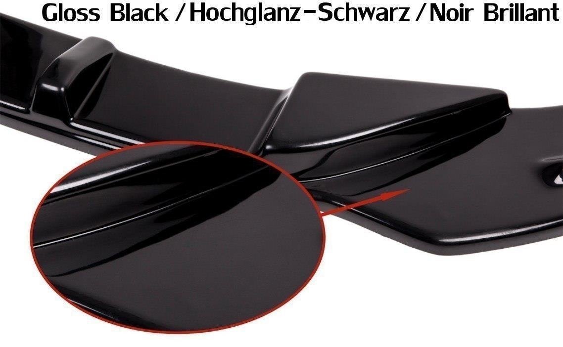 Street+ Spoilerlippe Front Ansatz passend für OPEL VECTRA C (for OPC Line, nach Facelift) schwarz Hochglanz – Ansicht 3