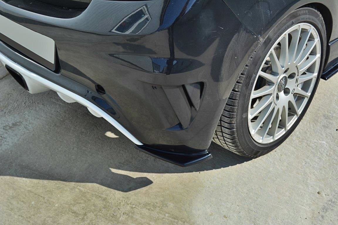 Heck Ansatz Flaps Diffusor passend für OPEL CORSA D OPC / VXR schwarz Hochglanz – Ansicht 1