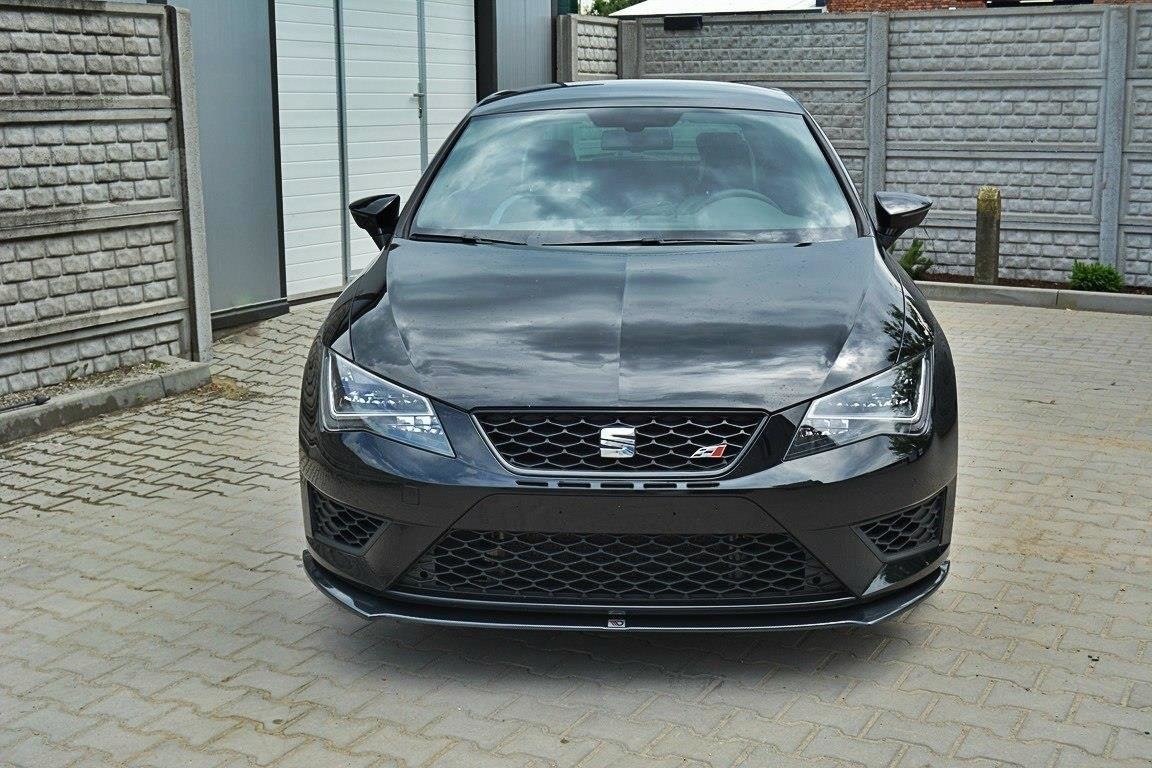 Street+ Spoilerlippe Front Ansatz passend für SEAT LEON III CUPRA / FR schwarz Hochglanz – Ansicht 5