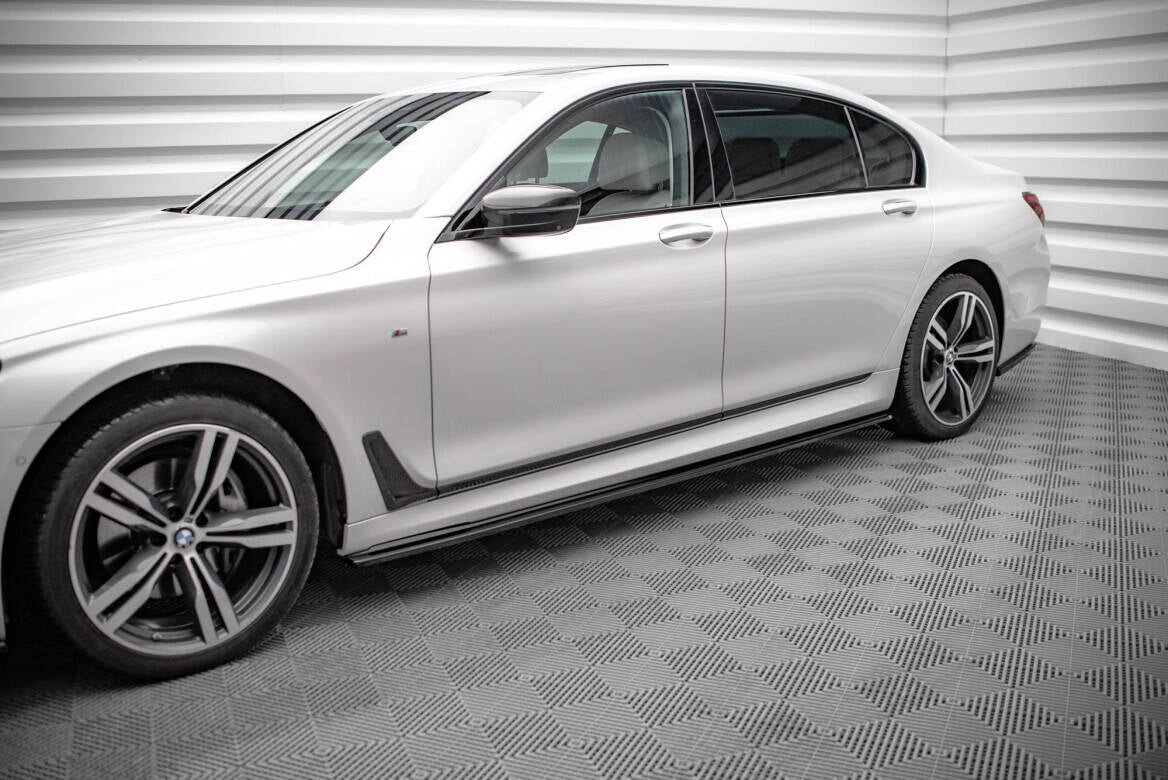 Street+ Seitenschweller Leisten passend für V.1 passend für BMW 7 Lang M-Paket G12 schwarz Hochglanz – Ansicht 4