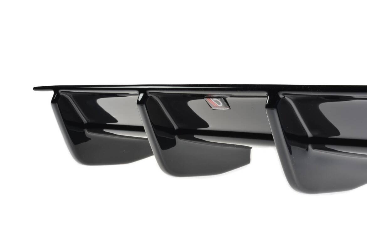 Diffusor Heck Ansatz passend für VW Golf R Variant Mk7 Facelift schwarz Hochglanz – Ansicht 6