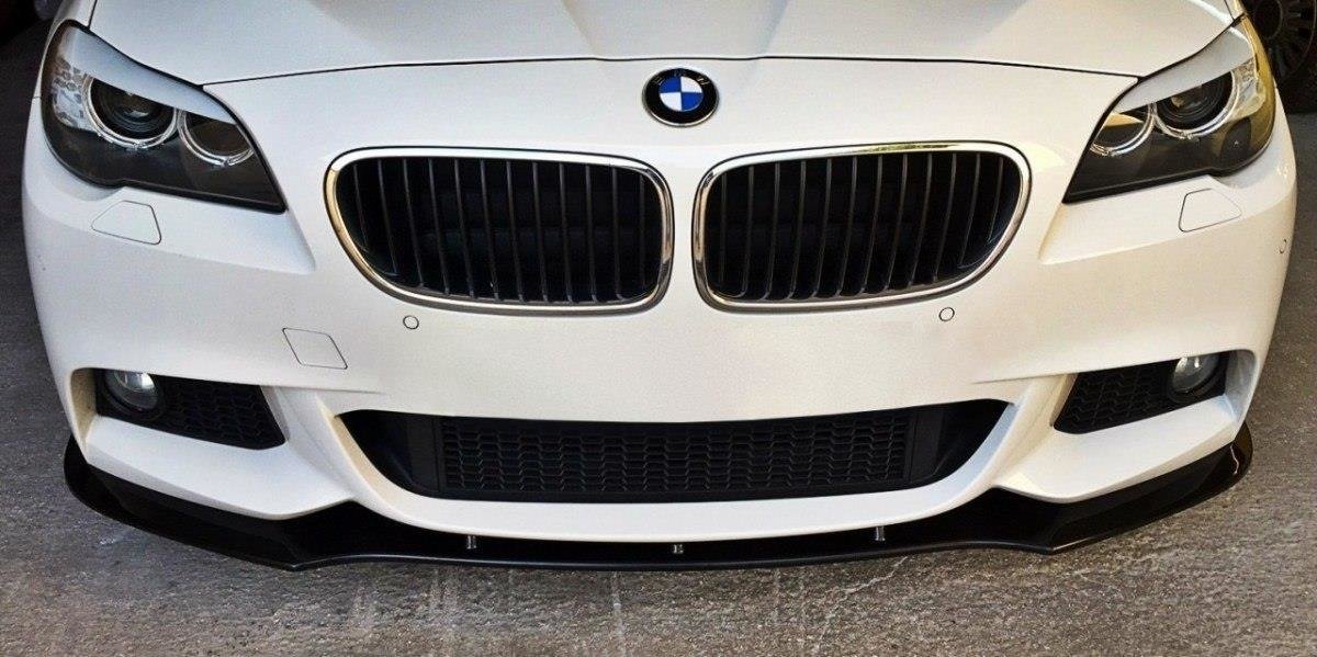 Street+ Spoilerlippe Front Ansatz V.1 passend für BMW 5er  M-Paket F10/F11 schwarz Hochglanz – Ansicht 1