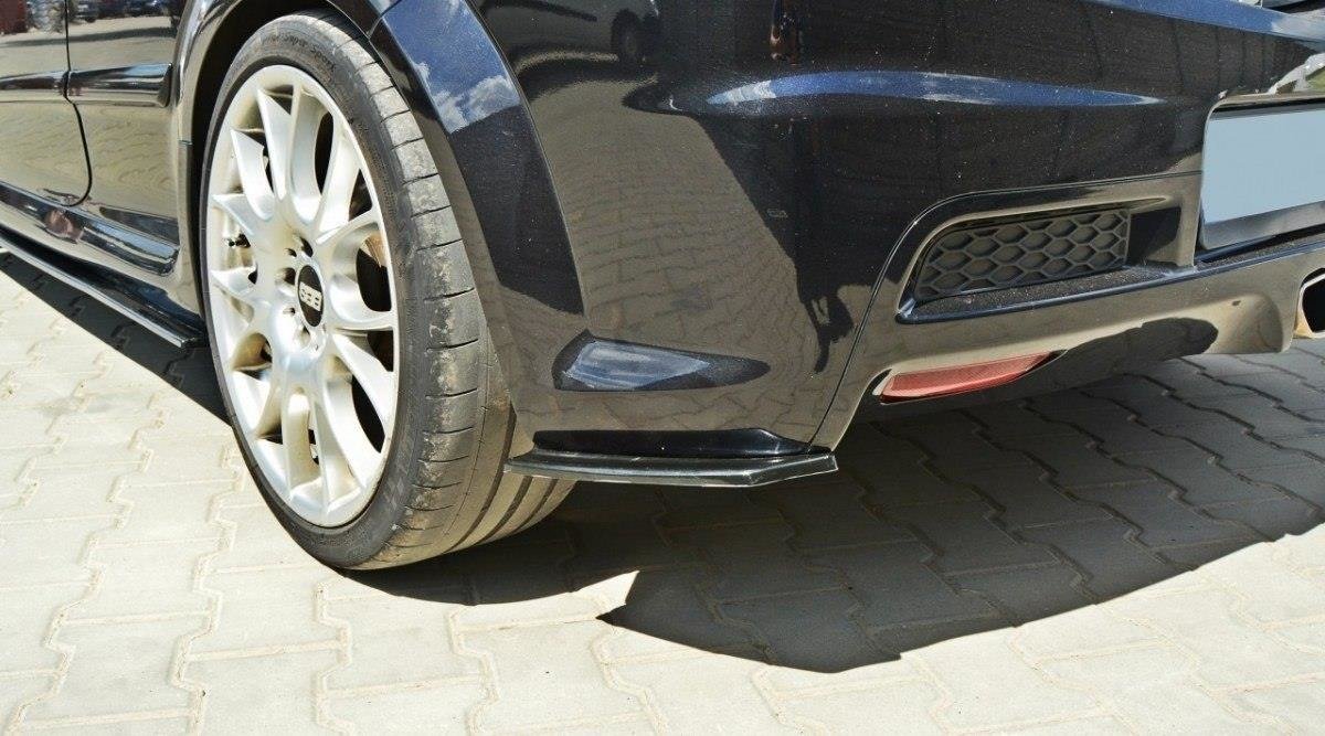 Heck Ansatz Flaps Diffusor passend für OPEL ASTRA H (FOR OPC / VXR) schwarz Hochglanz – Ansicht 1