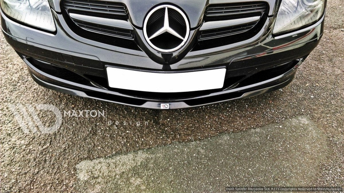 Street+ Spoilerlippe Front Ansatz passend für MERCEDES SLK R171 STANDARD STOßSTANGE schwarz Hochglanz – Ansicht 3