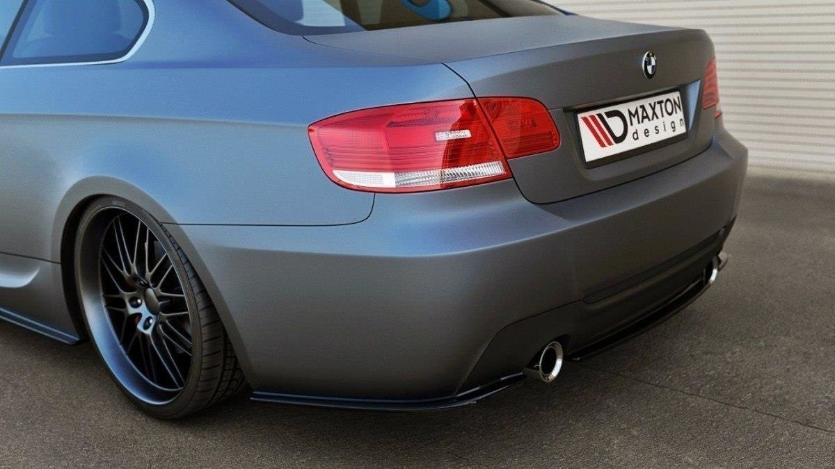 Heckansatz BMW 3er E92 M Paket schwarz Hochglanz – Ansicht 1
