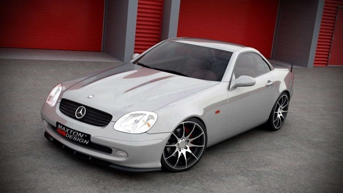 Street+ Spoilerlippe Front Ansatz passend für MERCEDES SLK R170 schwarz Hochglanz – Ansicht 1