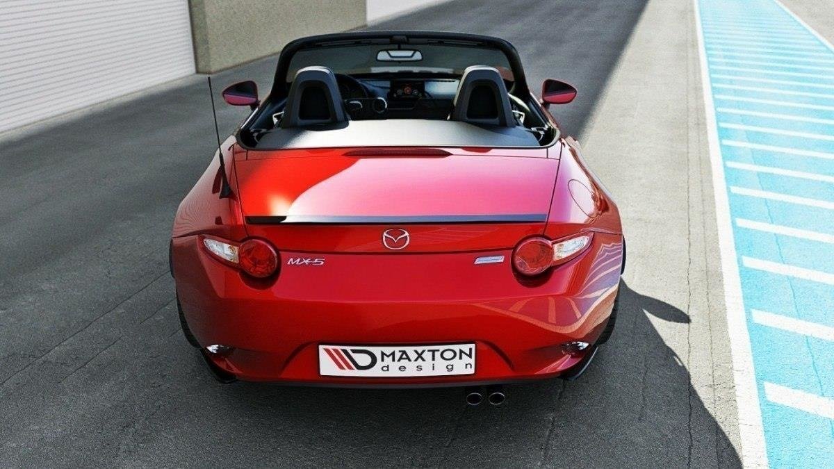 Heck Ansatz Flaps Diffusor passend für Mazda MX-5 ND (Mk4) schwarz Hochglanz – Ansicht 1