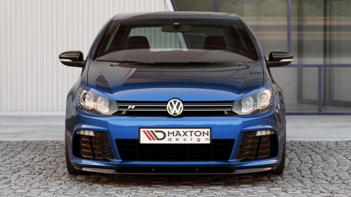 Street+ Spoilerlippe Front Ansatz passend für VW GOLF 6 schwarz Hochglanz – Ansicht 4