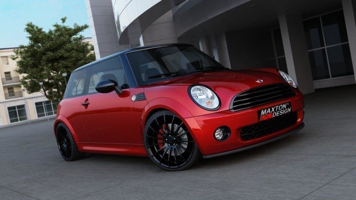 Street+ Spoilerlippe Front Ansatz passend für MINI COOPER schwarz Hochglanz – Ansicht 1