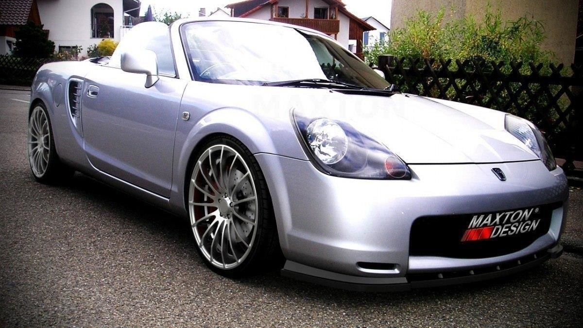 Street+ Spoilerlippe Front Ansatz passend für TOYOTA MR2 MK3 schwarz Hochglanz – Ansicht 1