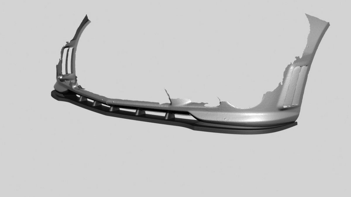 Street+ Spoilerlippe Front Ansatz passend für Mercedes-Benz C63 AMG Limousine / Kombi W204 / S204 schwarz Hochglanz – Ansicht 2