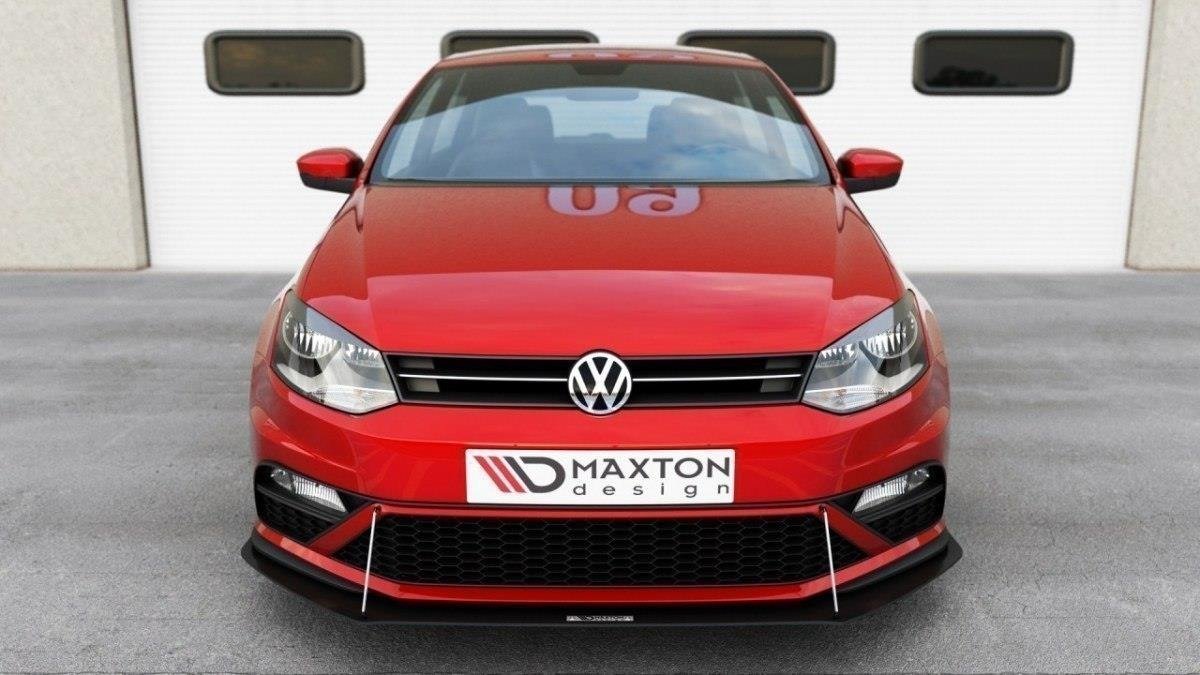 Racing Street+ Spoilerlippe Front Ansatz passend für VW Polo GTI Mk5 Facelift – Ansicht 3
