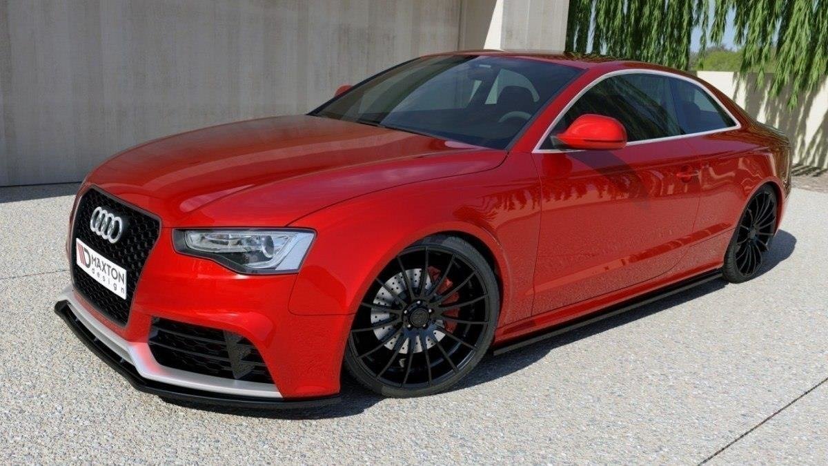 Street+ Seitenschweller Leisten passend für Audi RS5 8T / 8T FL  schwarz Hochglanz – Ansicht 4