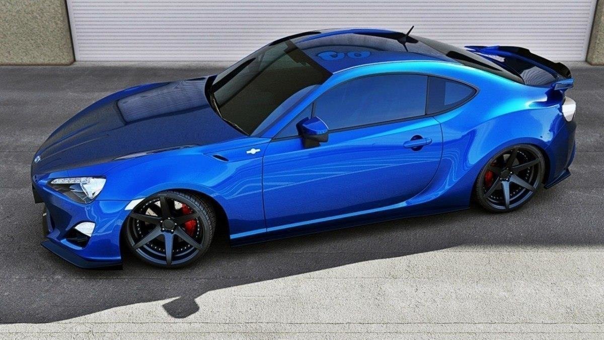 Heckspoiler Lippe Subaru BRZ Mk1 / Mk1 Facelift / Toyota GT86 Mk1 / Mk1 Facelift schwarz Hochglanz – Ansicht 3