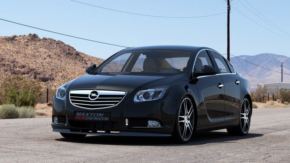 Street+ Spoilerlippe Front Ansatz passend für OPEL INSIGNIA MK1 vor Facelift schwarz Hochglanz – Ansicht 2