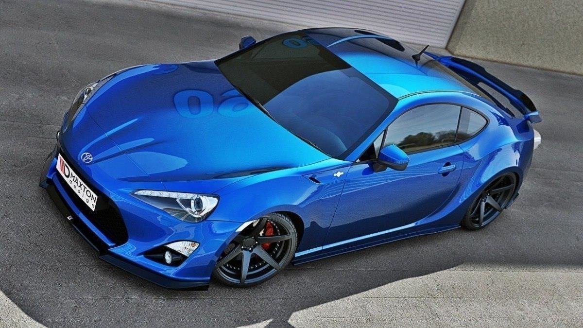Street+ Spoilerlippe Front Ansatz passend für TOYOTA GT86 schwarz Hochglanz – Ansicht 4