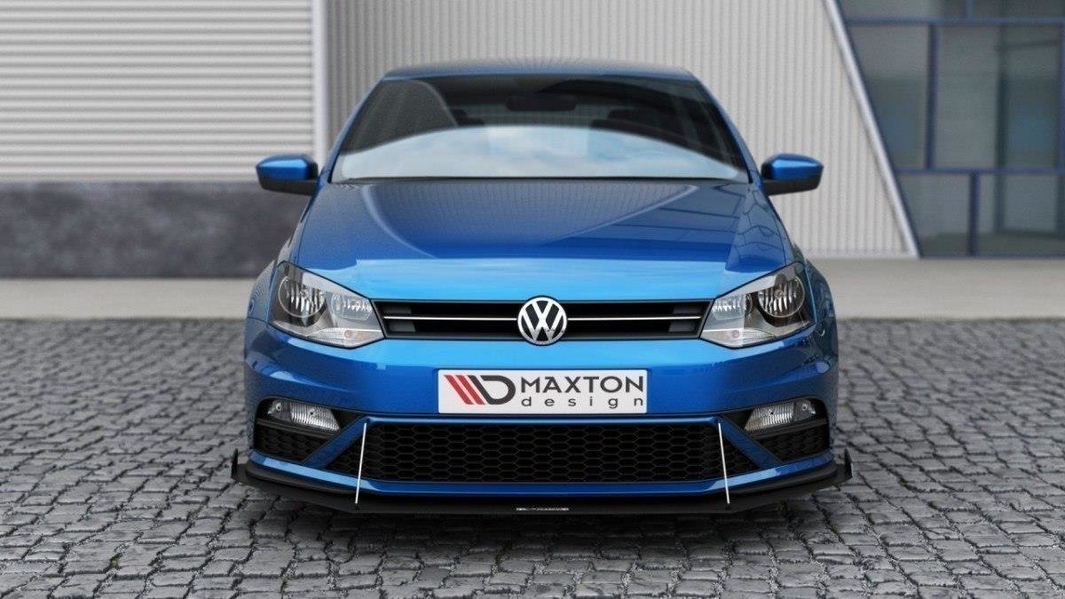 Racing Street+ Spoilerlippe Front Ansatz passend für (Mit Flügeln) VW Polo GTI Mk5 Facelift – Ansicht 3