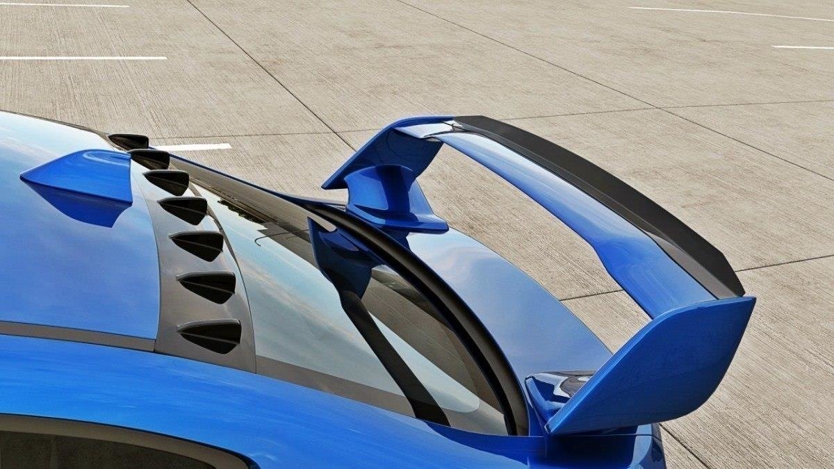 Heckscheiben Spoiler passend für Subaru WRX STI schwarz Hochglanz – Ansicht 1