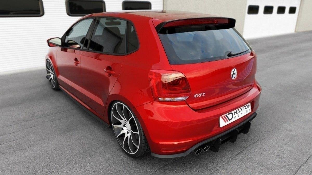 Diffusor Heck Ansatz passend für Heckschürze passend für VW Polo GTI Mk5 Facelift – Ansicht 1
