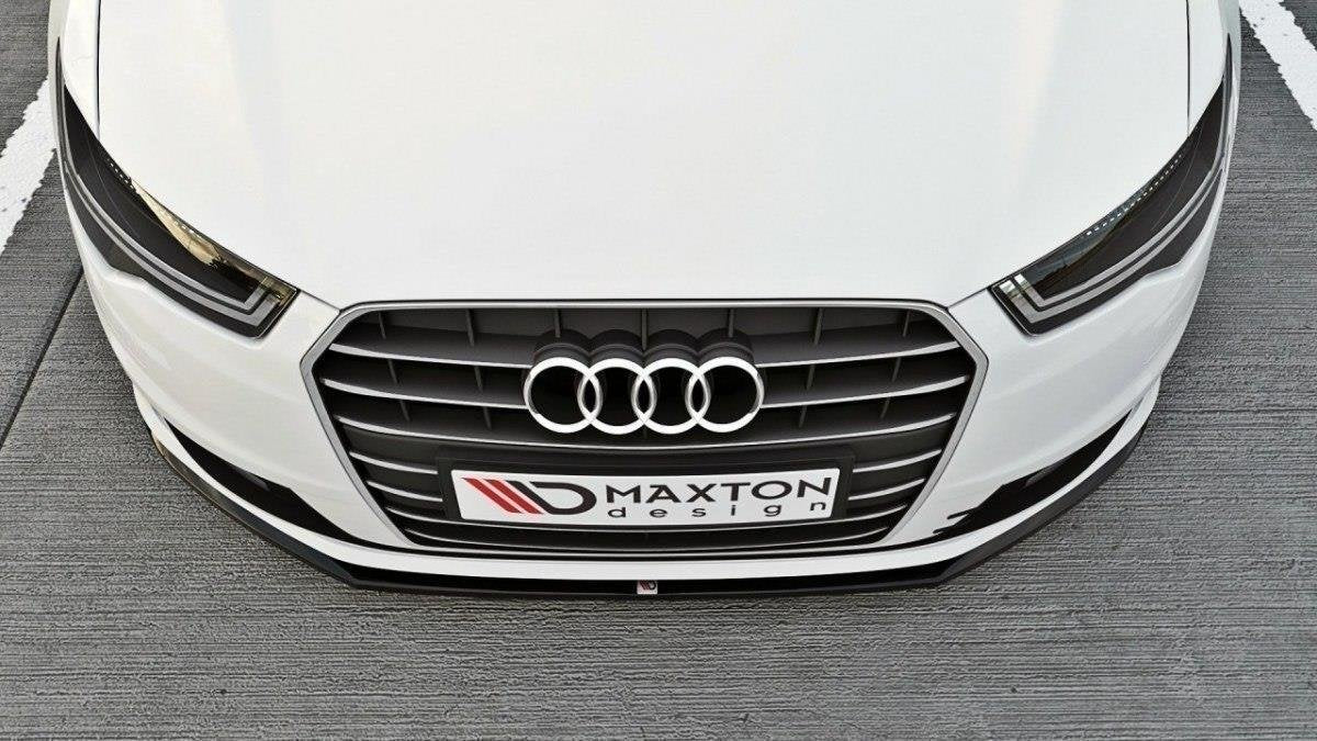 Street+ Spoilerlippe Front Ansatz passend für Audi A6 Ultra C7 FL schwarz Hochglanz – Ansicht 1