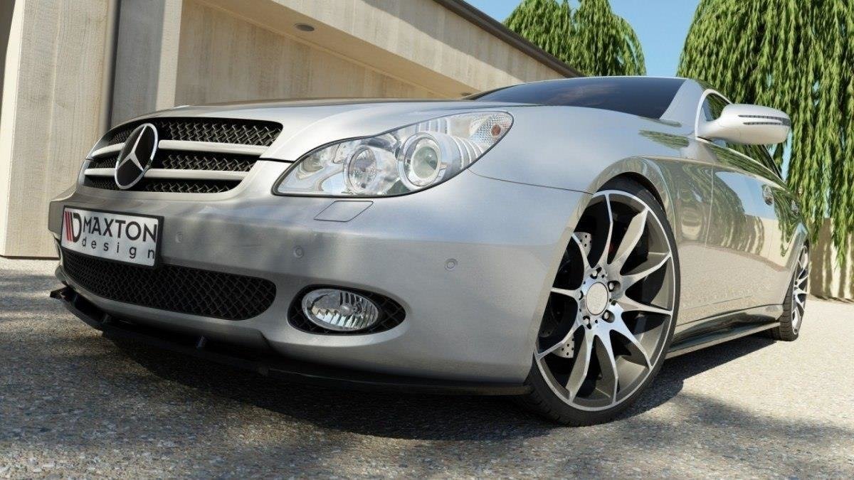 Street+ Seitenschweller Leisten passend für MERCEDES CLS C219 schwarz Hochglanz – Ansicht 1