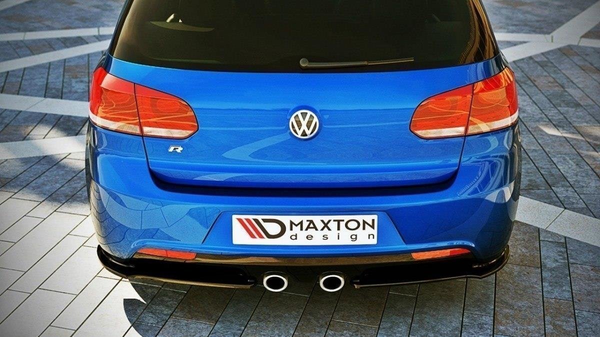Heck Ansatz Flaps Diffusor passend für VW GOLF 6 R schwarz Hochglanz – Ansicht 4