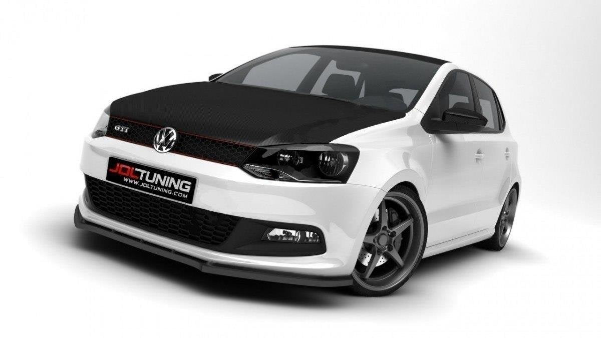 Street+ Spoilerlippe Front Ansatz passend für VW Polo GTI Mk5  schwarz Hochglanz – Ansicht 2