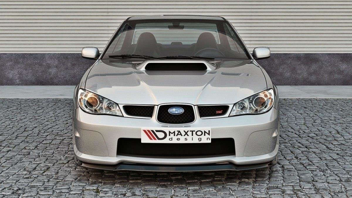 Street+ Spoilerlippe Front Ansatz passend für Subaru Impreza WRX STI (HAWKEYE) schwarz Hochglanz – Ansicht 1