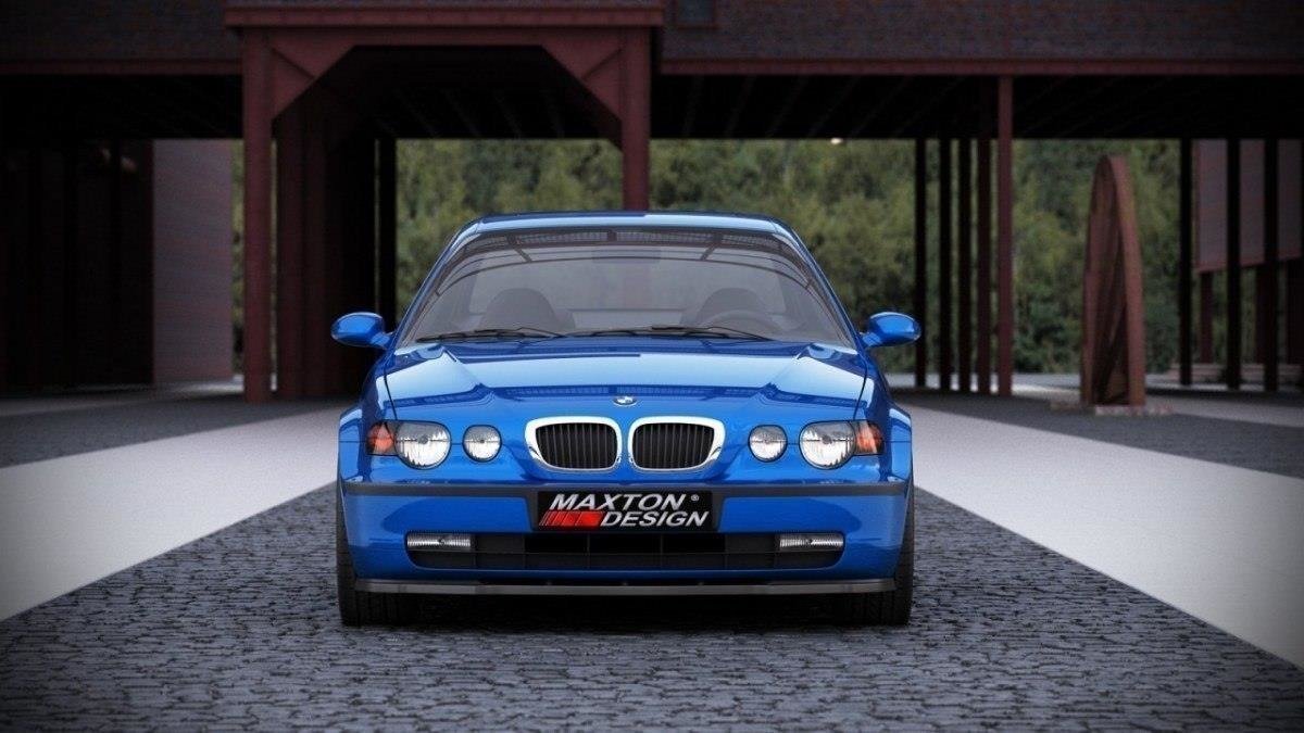 Street+ Spoilerlippe Front Ansatz passend für BMW 3er E46 COMPACT schwarz Hochglanz – Ansicht 3