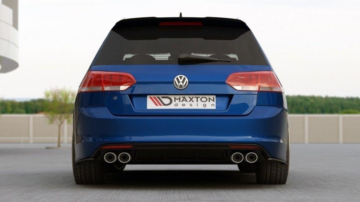 Heck Ansatz Flaps Diffusor passend für VW Golf 7 R Variant schwarz Hochglanz – Ansicht 4