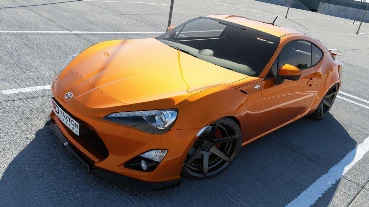 Street+ Spoilerlippe Front Ansatz passend für TOYOTA GT86 schwarz Hochglanz – Ansicht 1