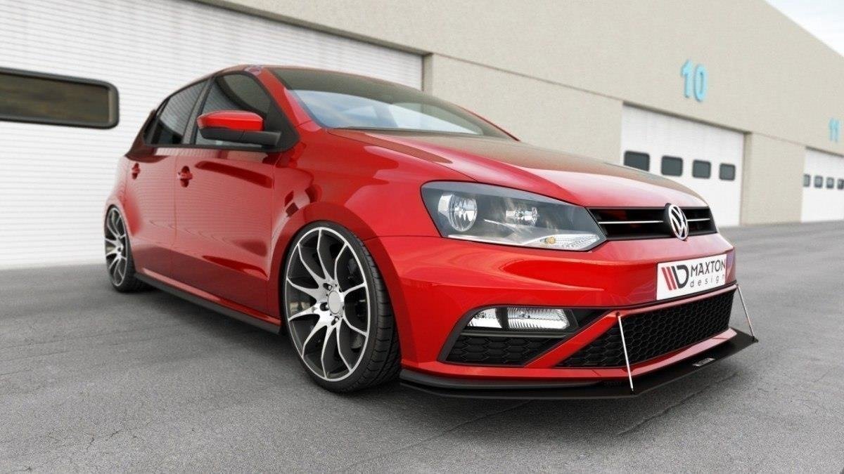 Racing Street+ Spoilerlippe Front Ansatz passend für VW Polo GTI Mk5 Facelift – Ansicht 1