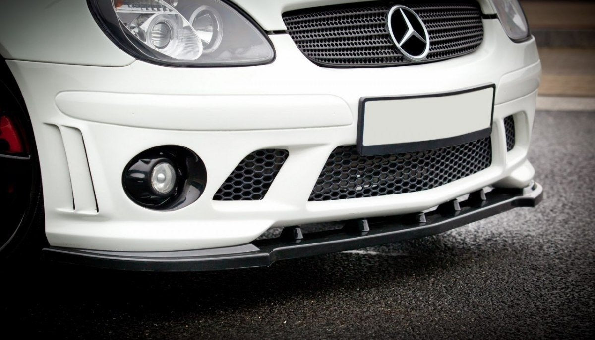Street+ Spoilerlippe Front Ansatz passend für MERCEDES SLK R170 FÜR AMG 204 STOßSTANGE schwarz Hochglanz – Ansicht 3
