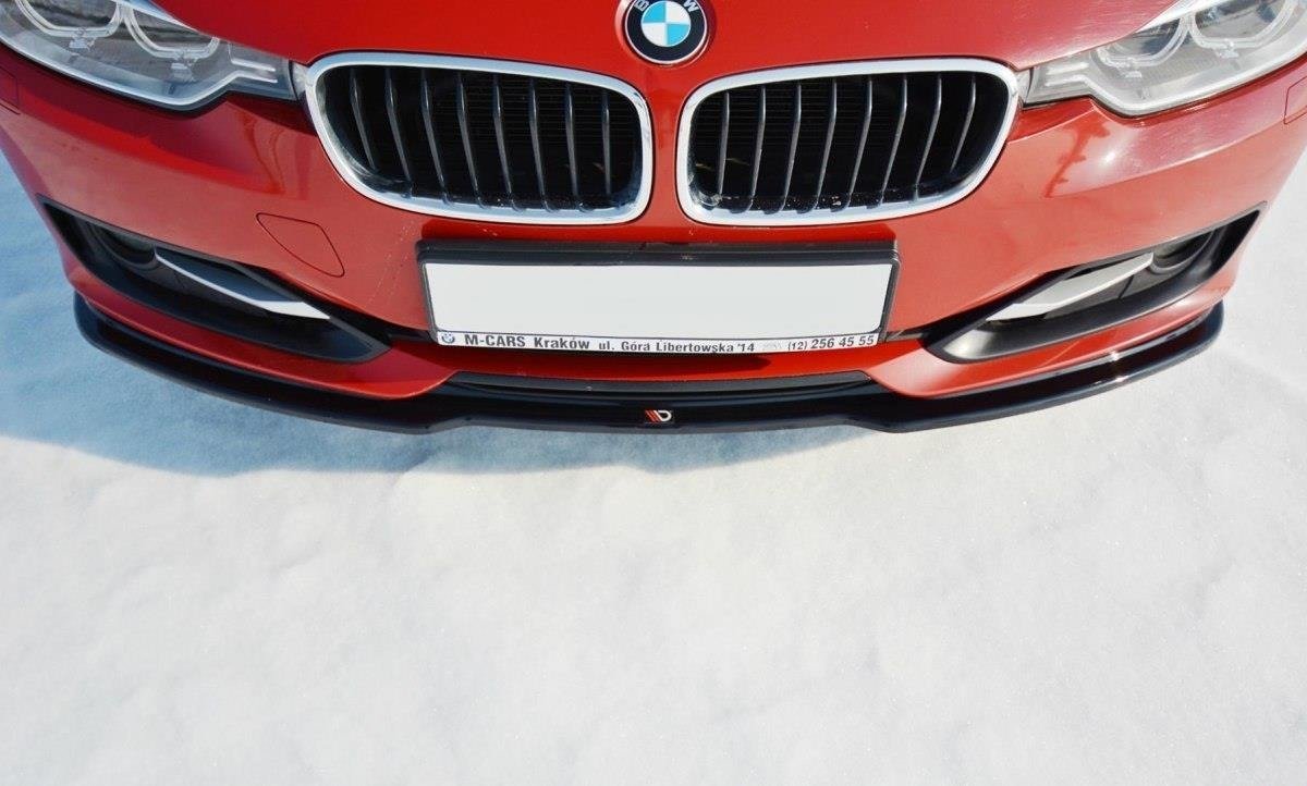 Street+ Spoilerlippe Front Ansatz V.1 passend für BMW 3er F30 schwarz Hochglanz – Ansicht 1