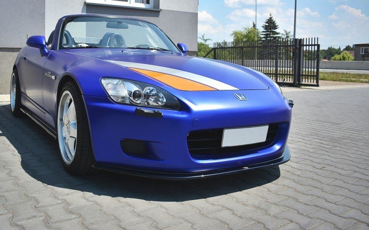 Street+ Spoilerlippe Front Ansatz passend für v.1 HONDA S2000 schwarz Hochglanz – Ansicht 2