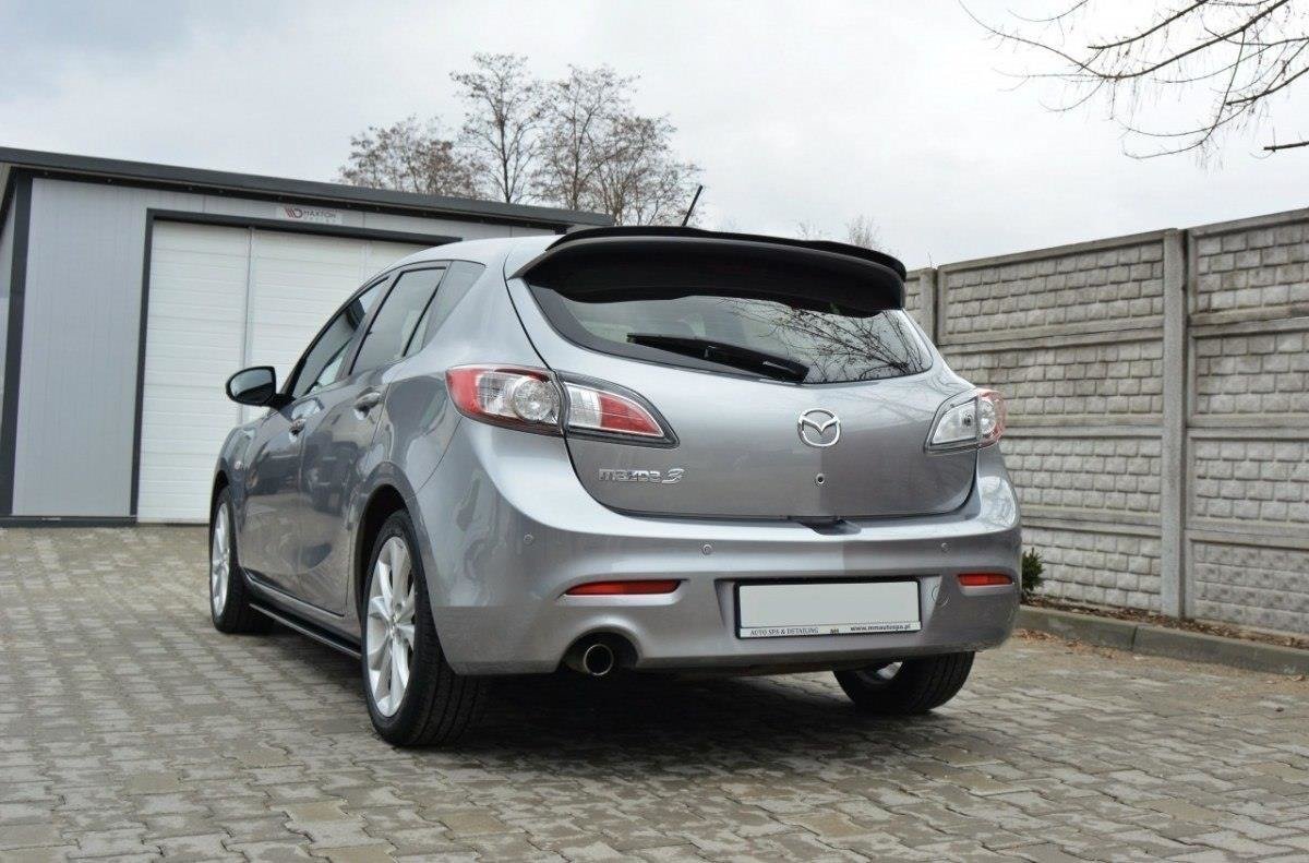 Heckspoiler Lippe MAZDA 3 MK2 SPORT (vor Facelift) schwarz Hochglanz – Ansicht 3